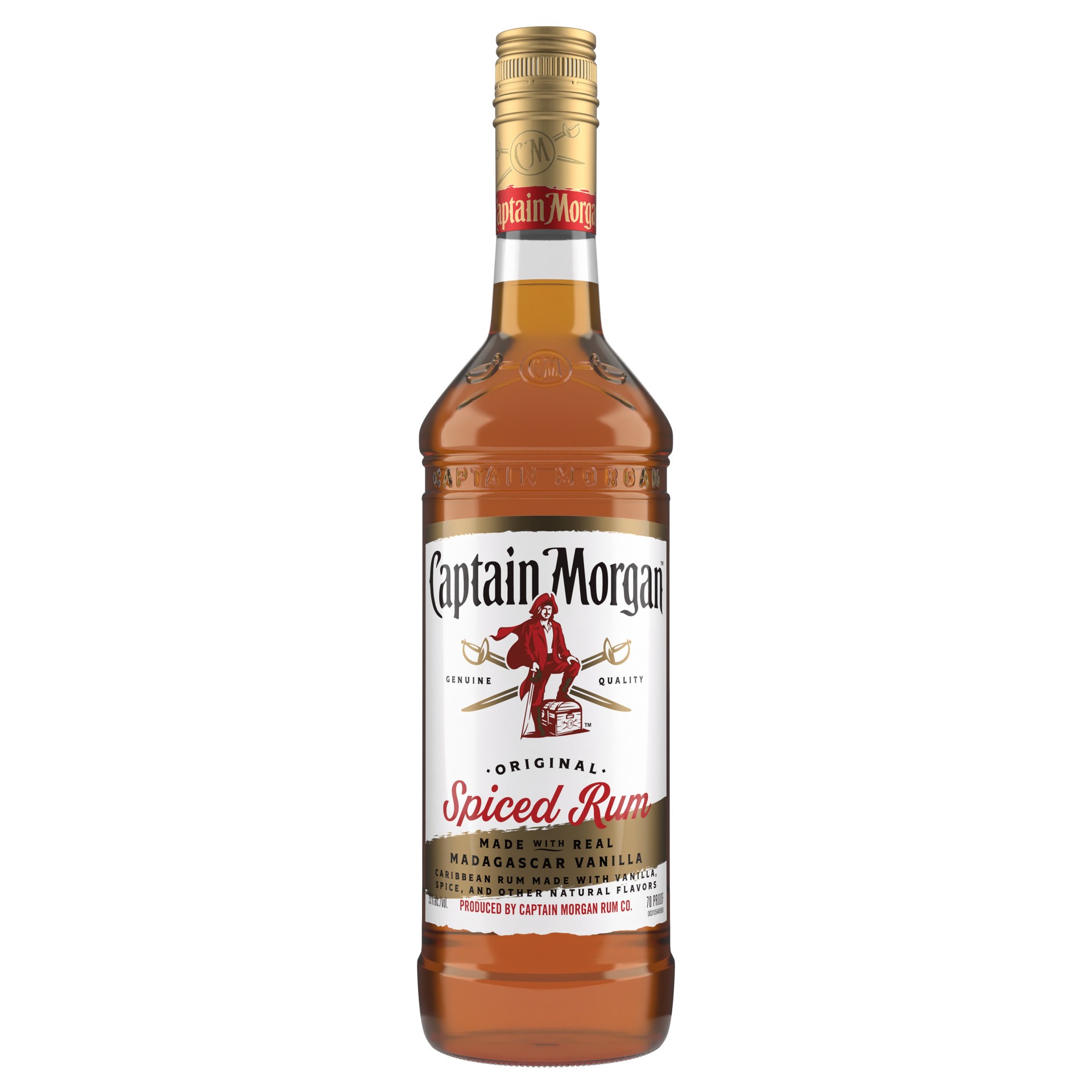 slide 1 of 4, Captain Morgan Original Spiced Rum, 750 mL, 750 ml