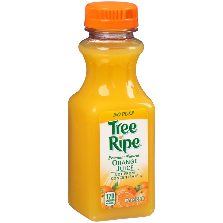 slide 2 of 8, Tree Ripe Orange Juice Premium Natural No Pulp, 12 ct; 12 oz