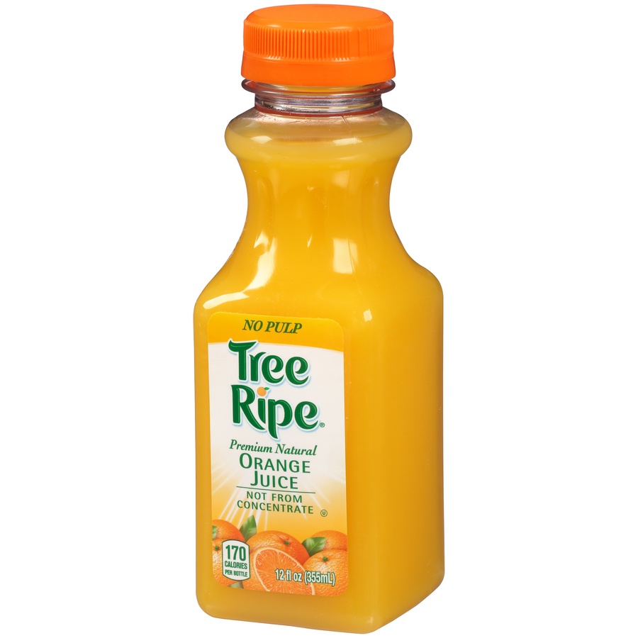 slide 3 of 8, Tree Ripe Orange Juice Premium Natural No Pulp, 12 ct; 12 oz