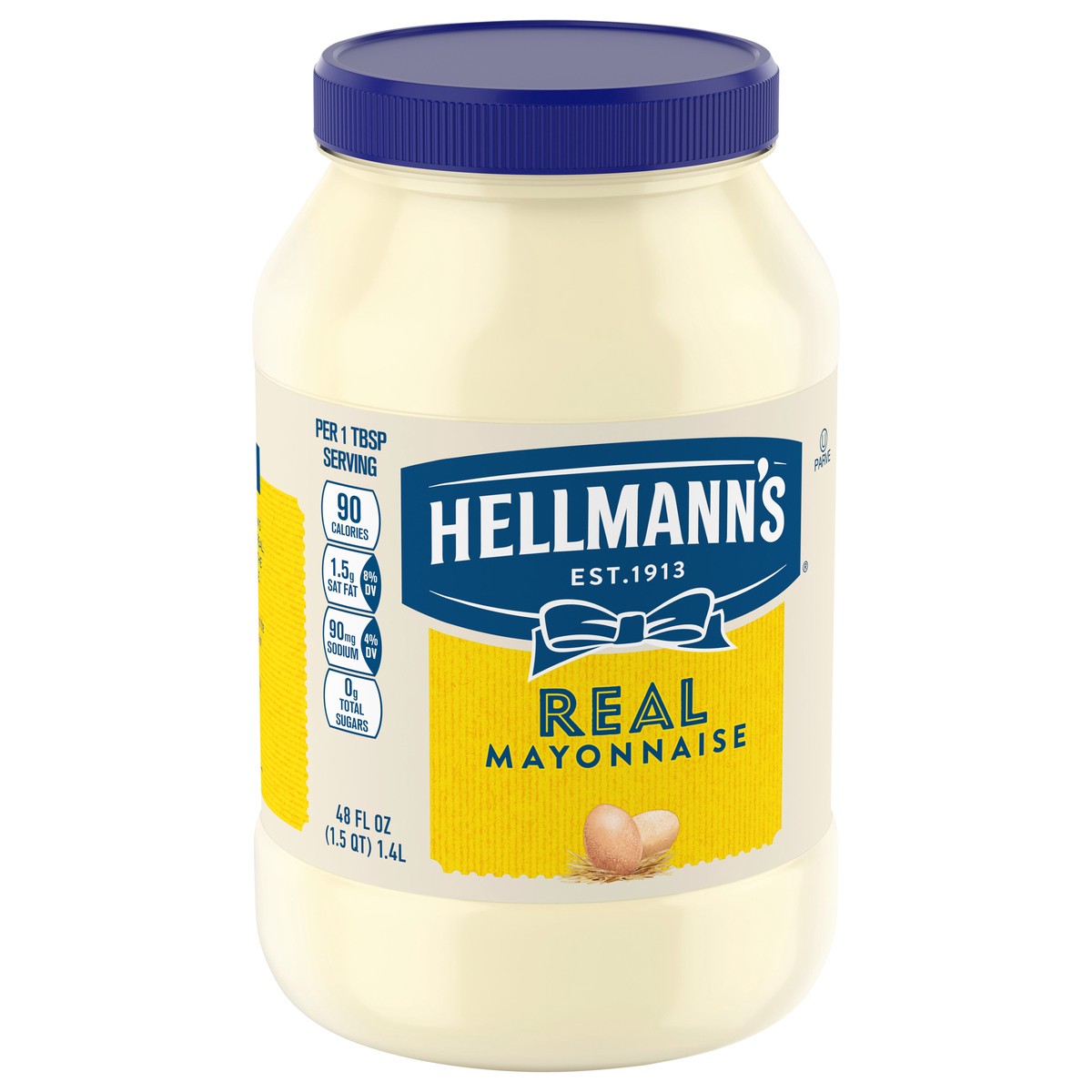 slide 2 of 9, Hellmann's Real Mayonnaise, 48 oz