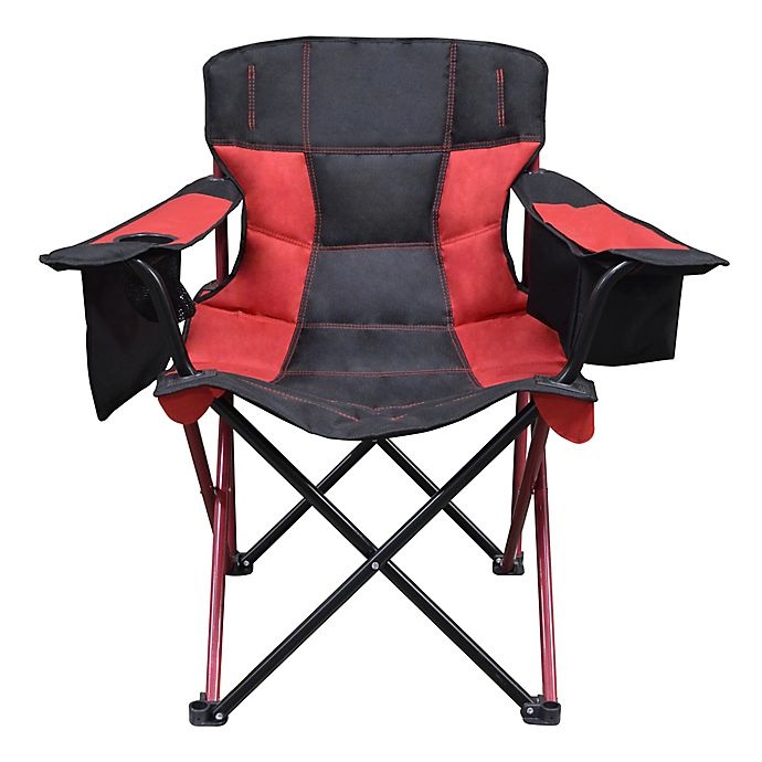 slide 2 of 4, Caravan Sports Elite Quad Folding Chair - Cherry Red, 1 ct