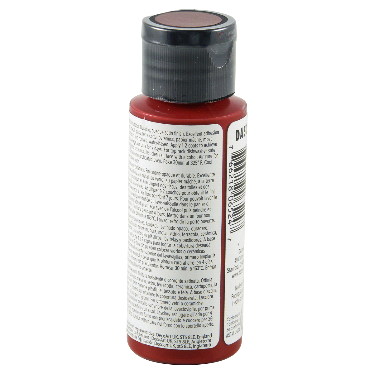 slide 4 of 4, Americana Multi Surface Paint Dark Scarlet, 2 oz