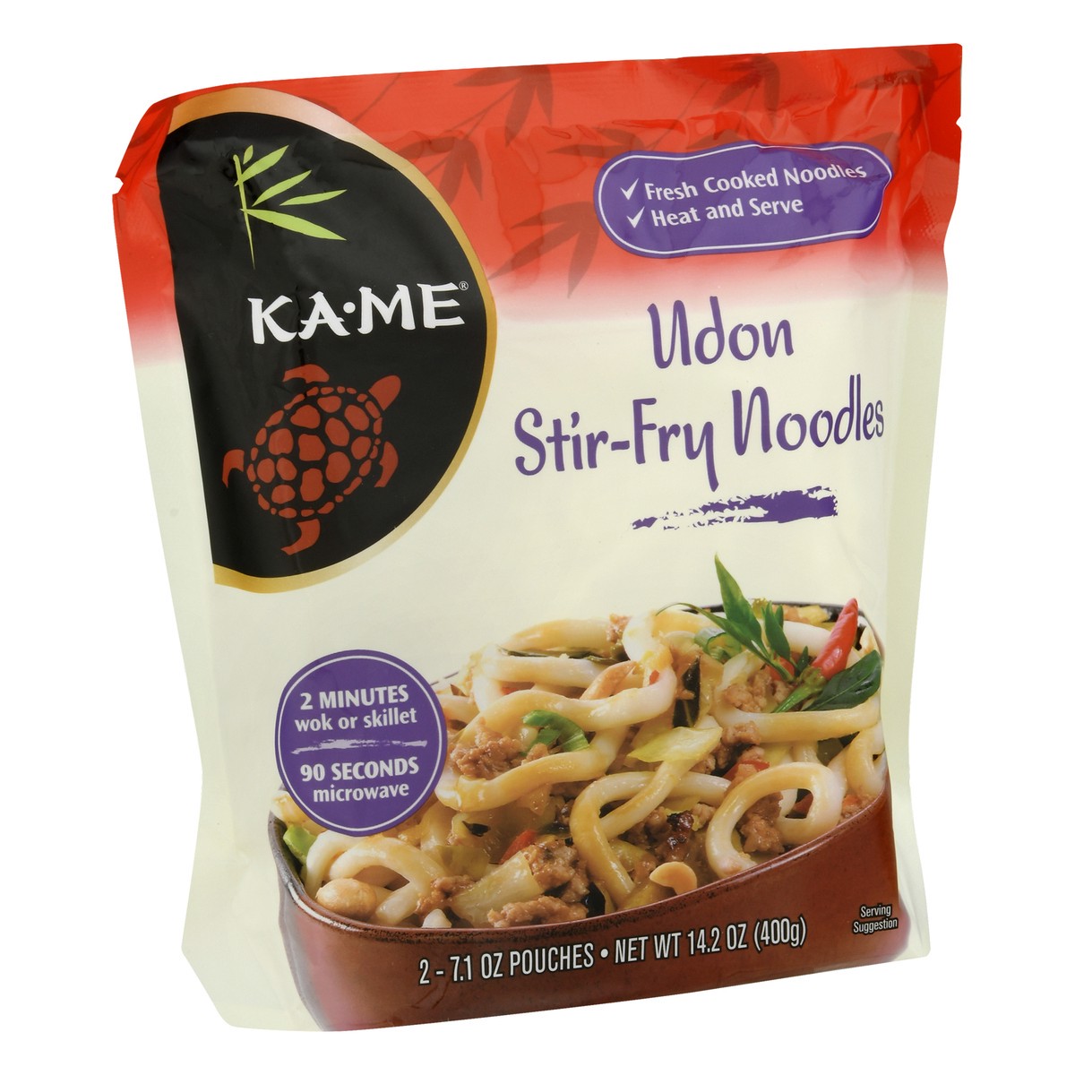 slide 8 of 13, KA-ME Udon Stir-Fry Noodles 2 - 7.1 oz Pouches, 14.2 oz