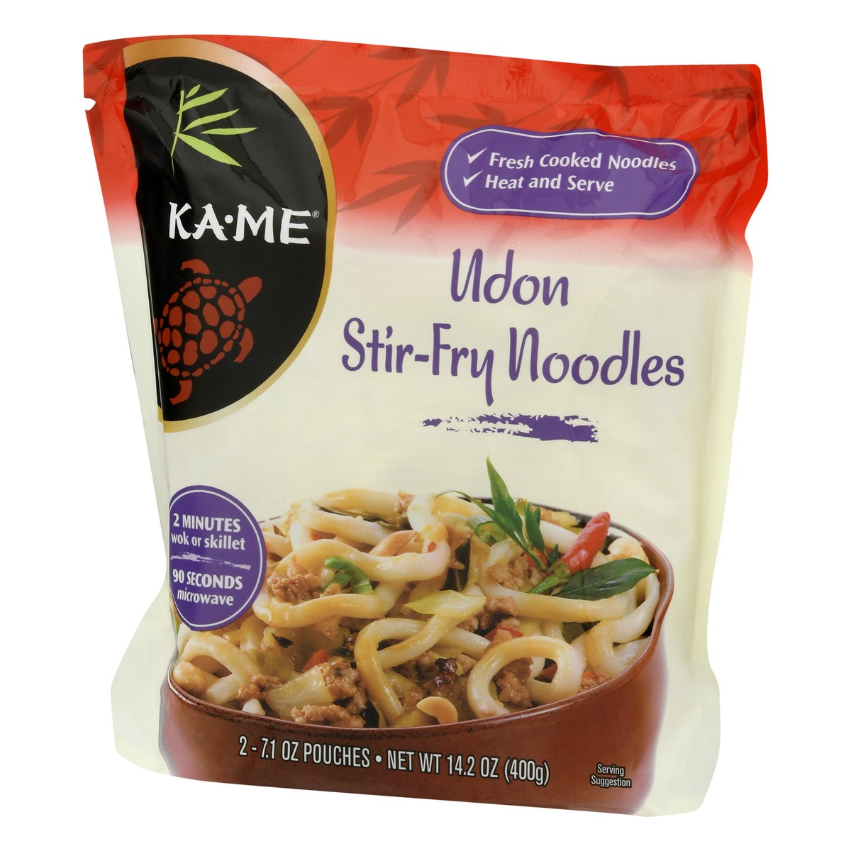 slide 9 of 13, KA-ME Udon Stir-Fry Noodles 2 - 7.1 oz Pouches, 14.2 oz