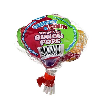 slide 1 of 1, Sweet & Sour Tootsie Bunch Pops, 3.6 oz