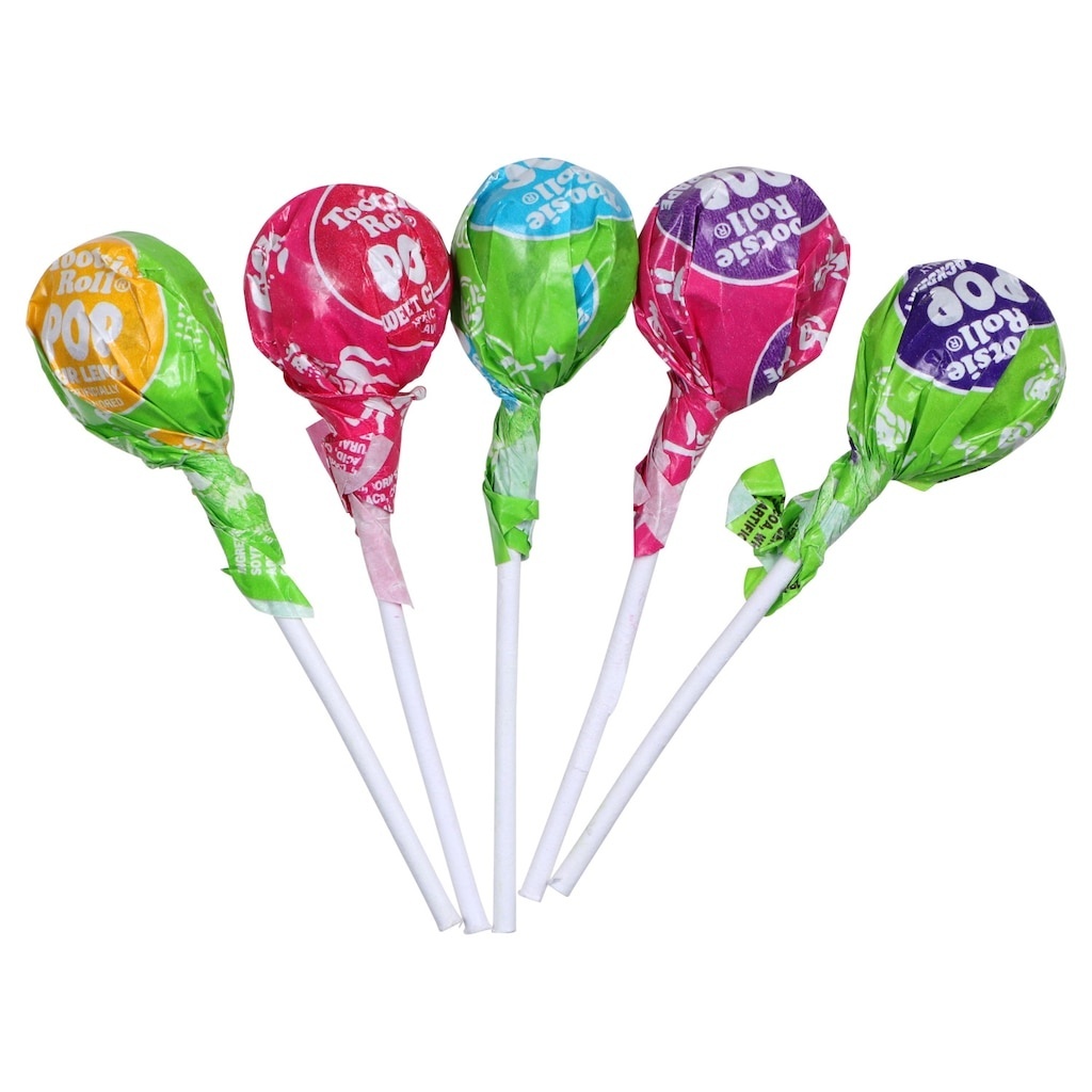 slide 1 of 1, Tootsie Sweet And Sour Bunch Pops, 8 ct