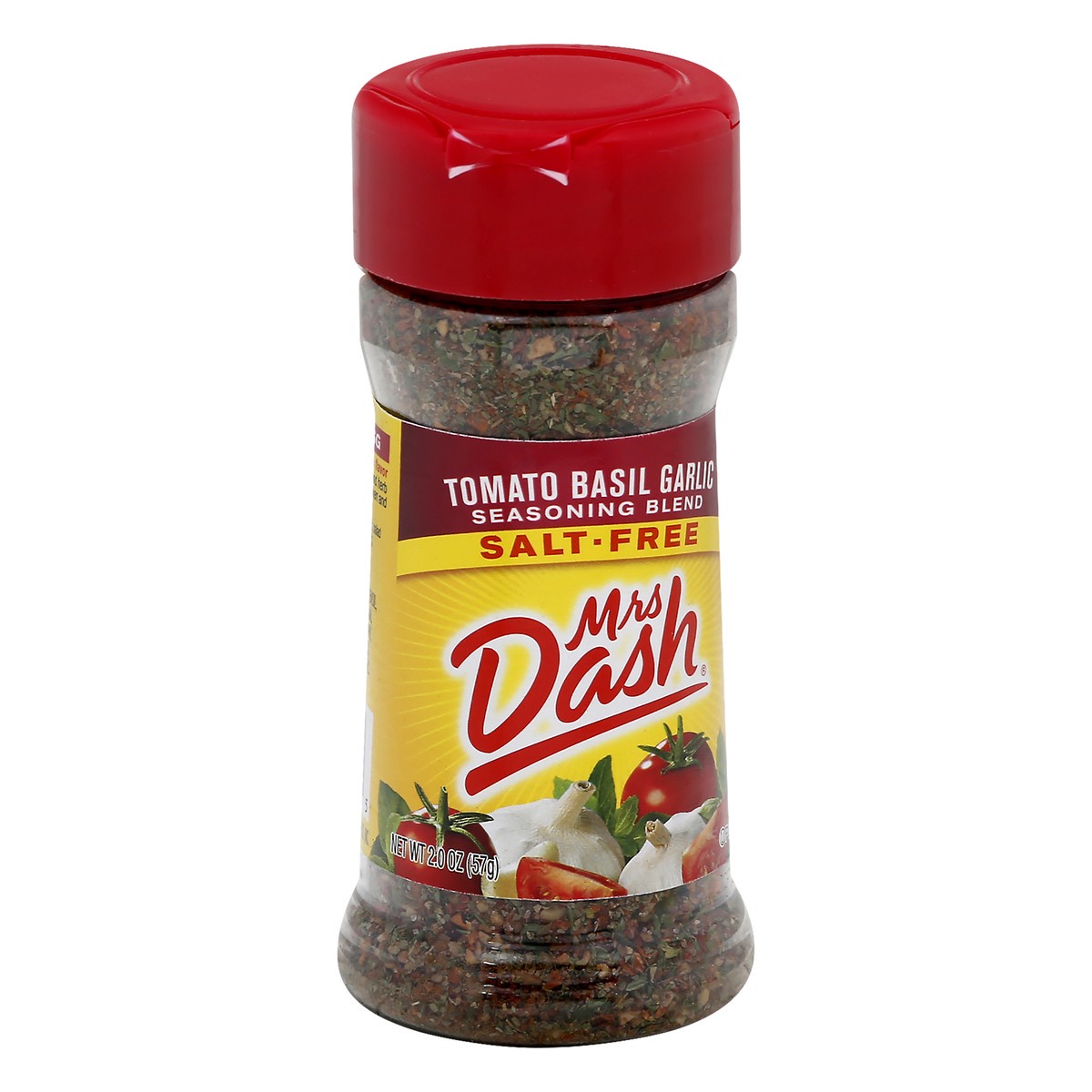 slide 2 of 10, Dash Tomato Basil Garlic Salt-Free Seasoning Blend 2 oz. Shaker, 2 oz