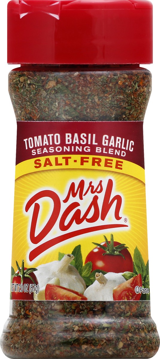 slide 9 of 10, Dash Tomato Basil Garlic Salt-Free Seasoning Blend 2 oz. Shaker, 2 oz