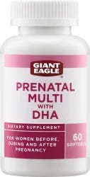 Giant Eagle Prenatal Multi With Dha