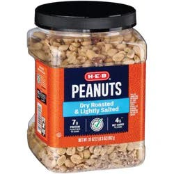 H-E-B Lightly Salted Dry Roasted Peanuts