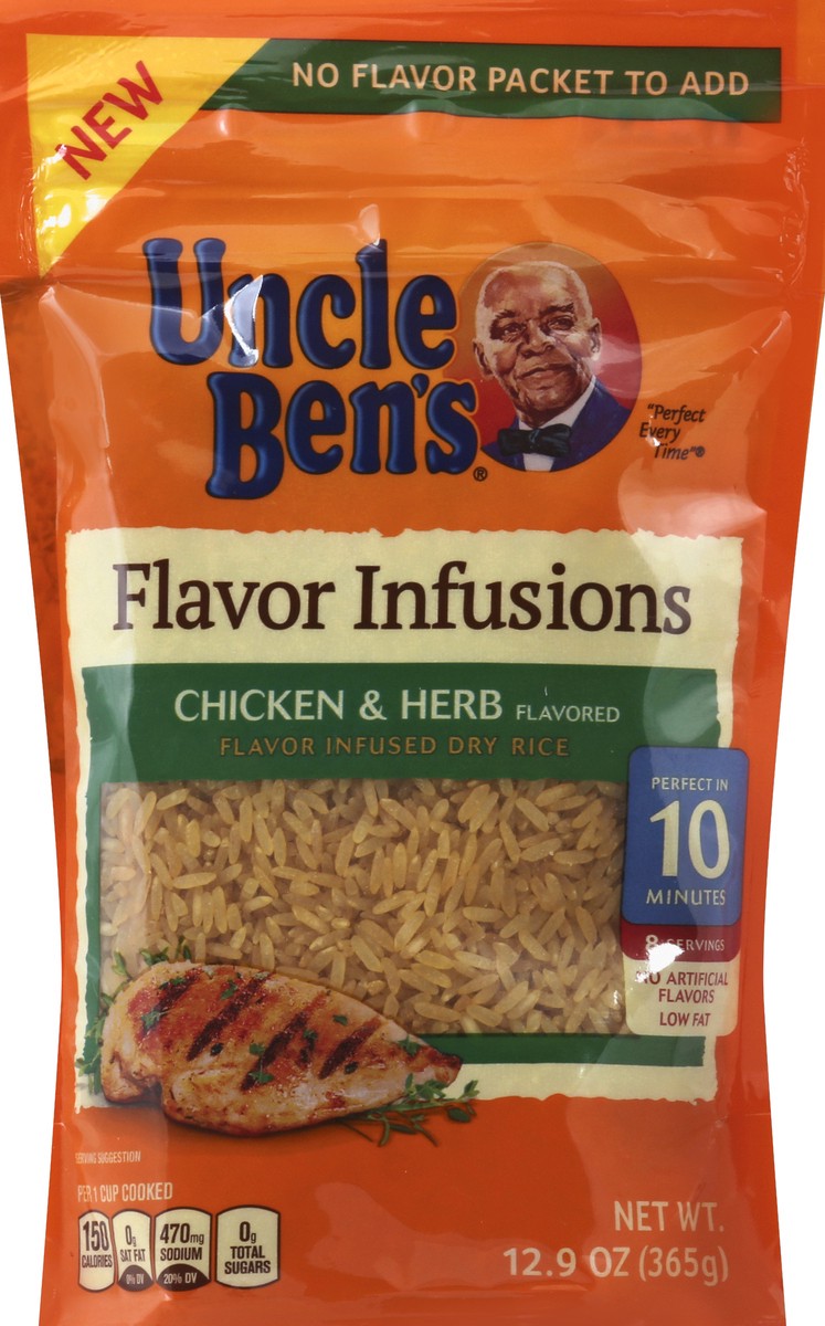 slide 2 of 2, Ben's Original Uncle Ben's Chicken & Herb Flavor Infused Rice, 12.9 oz