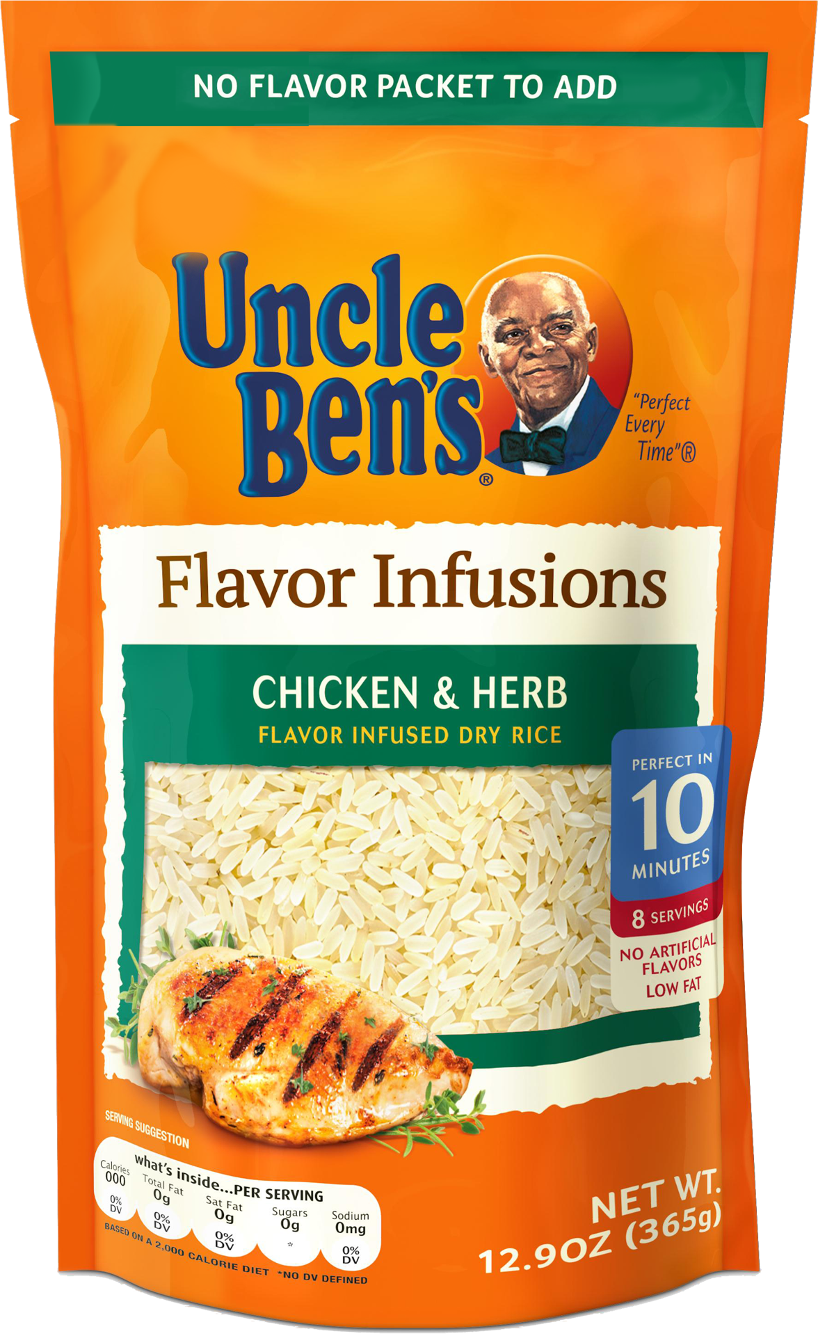 slide 1 of 2, Ben's Original Uncle Ben's Chicken & Herb Flavor Infused Rice, 12.9 oz