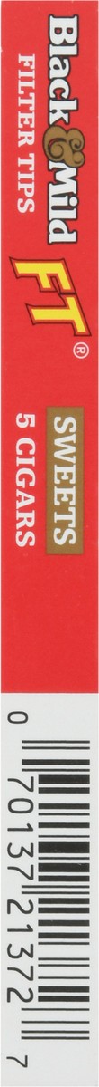 slide 9 of 9, Black & Mild Filter Tips Pipe-Tobacco Sweets Cigars 5 ea, 1 ct