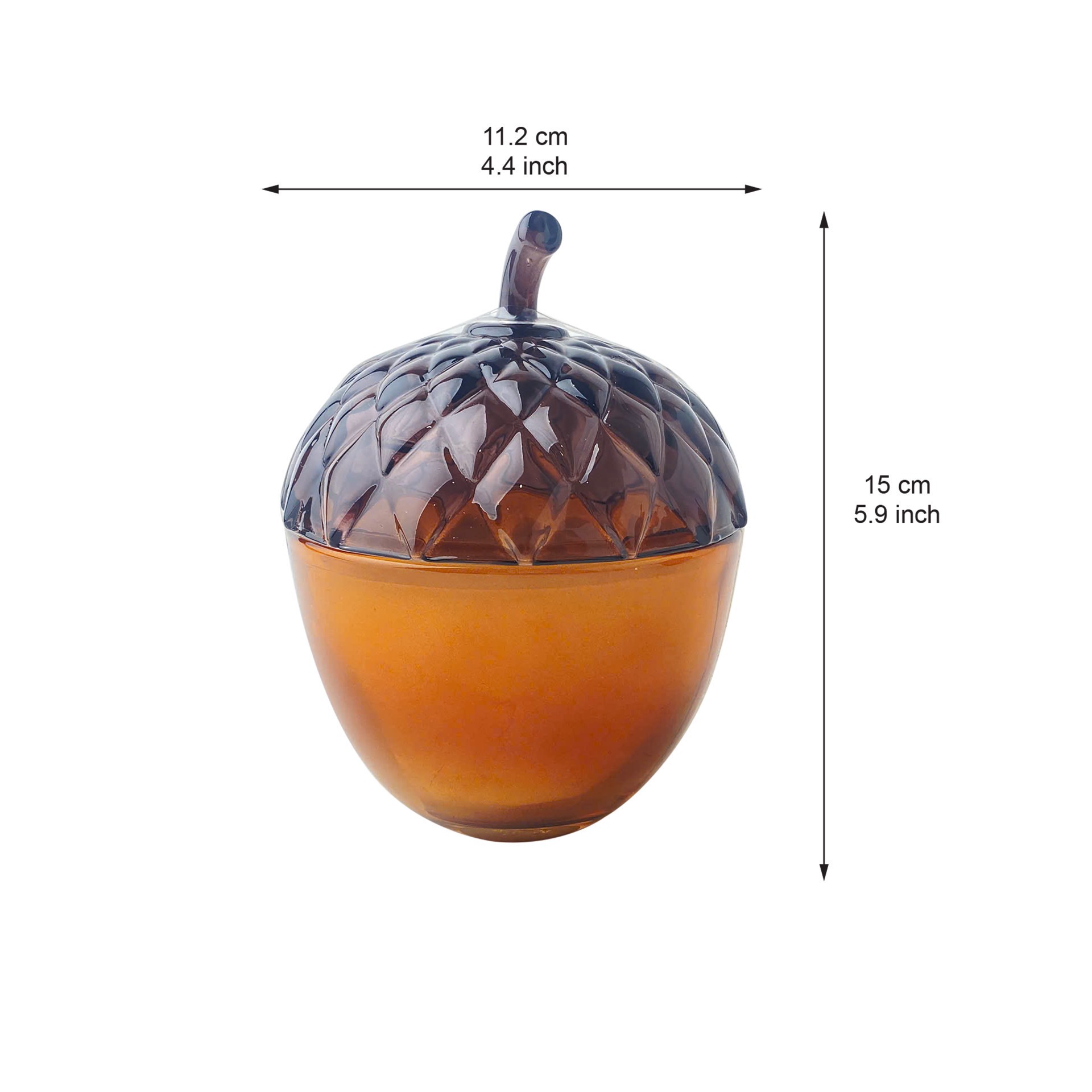 slide 4 of 4, 9oz. Scented Glass Acorn Candle By Ashland, 9 oz