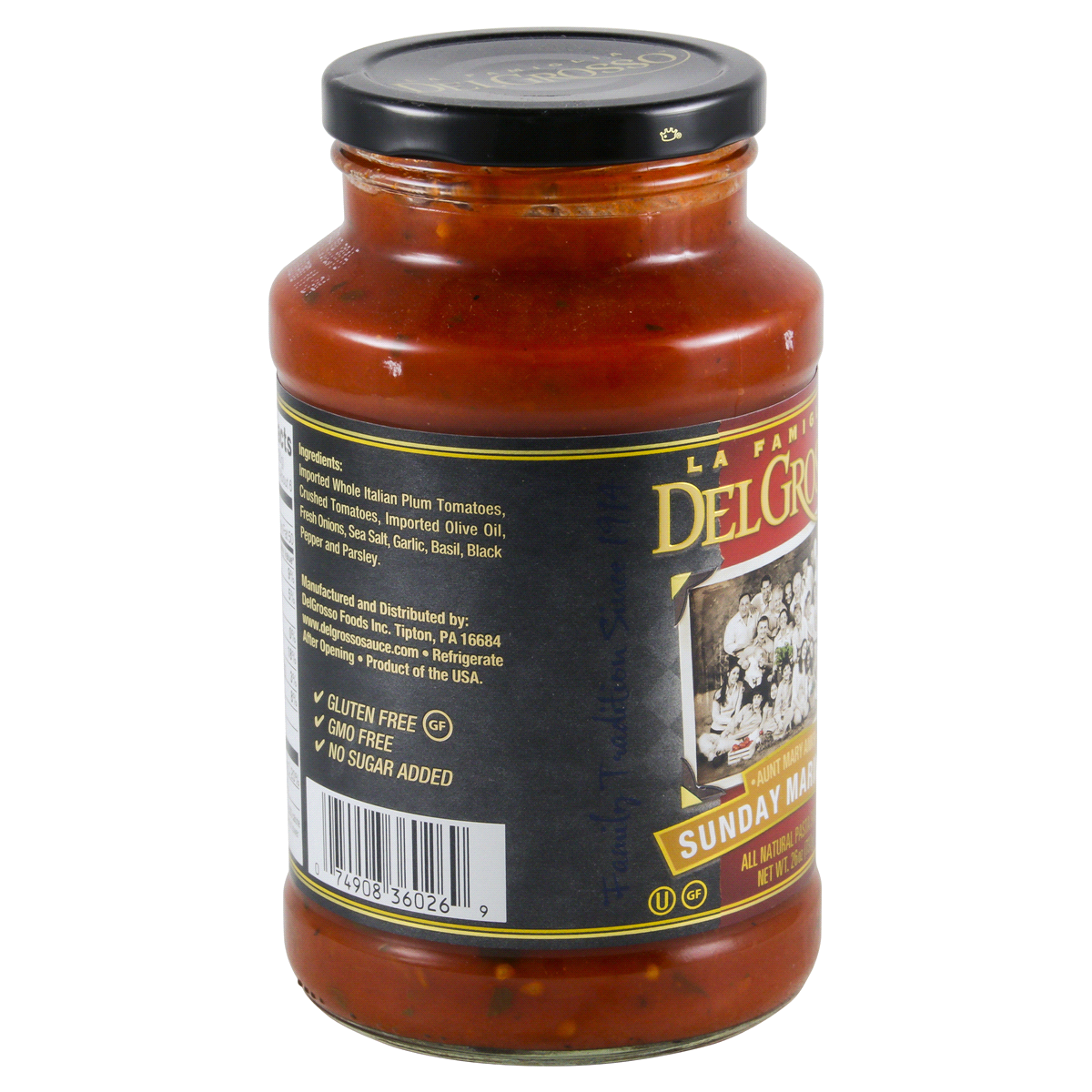 slide 3 of 4, DelGrosso Aunty Mary Ann's Marinara Sauce 26 oz, 26 oz