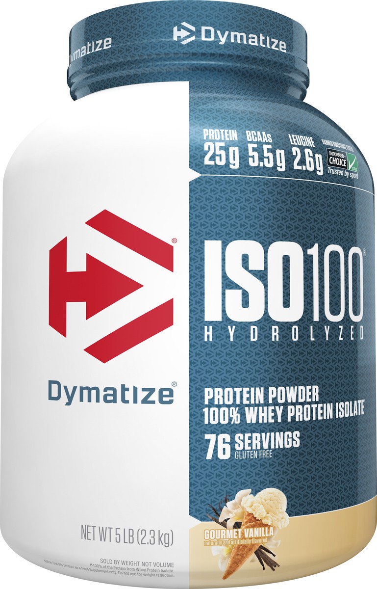 slide 1 of 9, Dymatize Gourmet Vanilla Protein Powder 5 lb, 5 lb