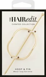 The Hair Edit Hoop & Pin Metal Loop Barrette, 1 ea