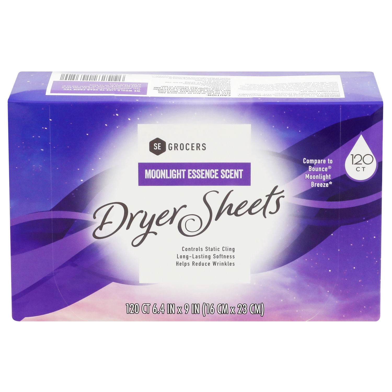 slide 1 of 1, Se Grocers Moonlight Essence Dryer Sheets 120 Count, 120 ct