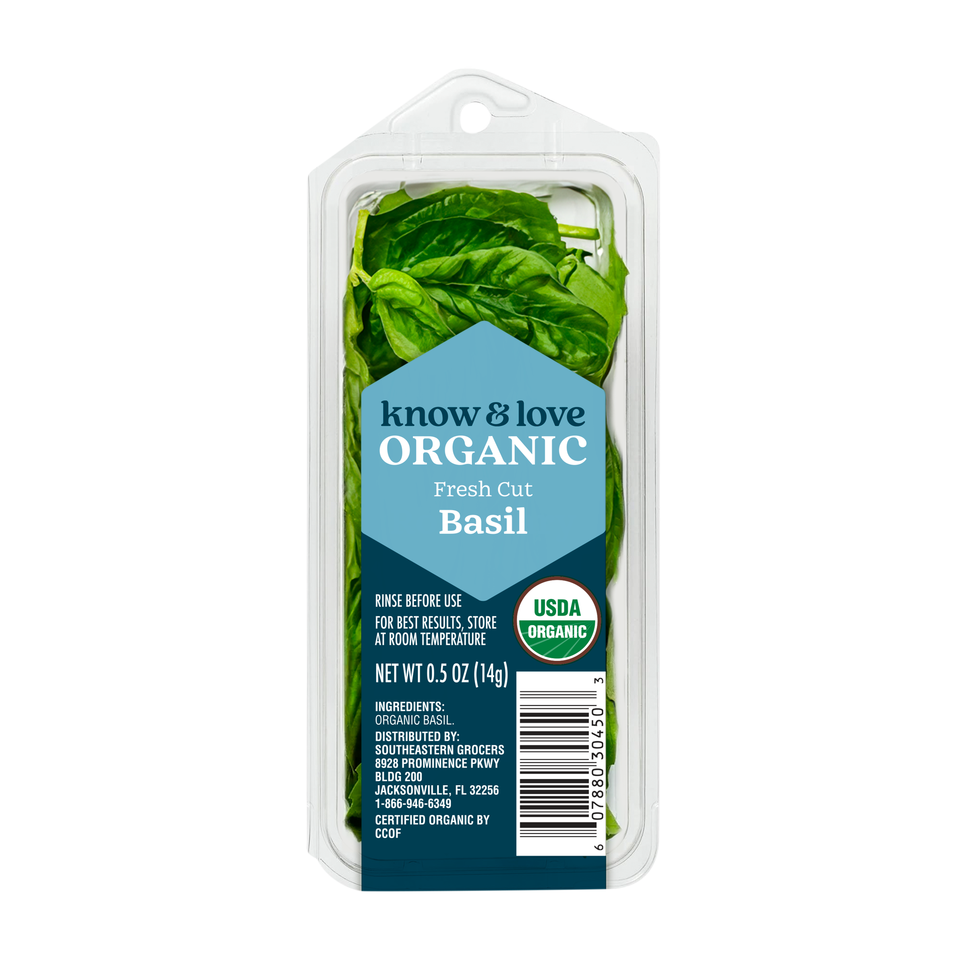 slide 1 of 1, Know & Love Herb Basil, 0.5 oz