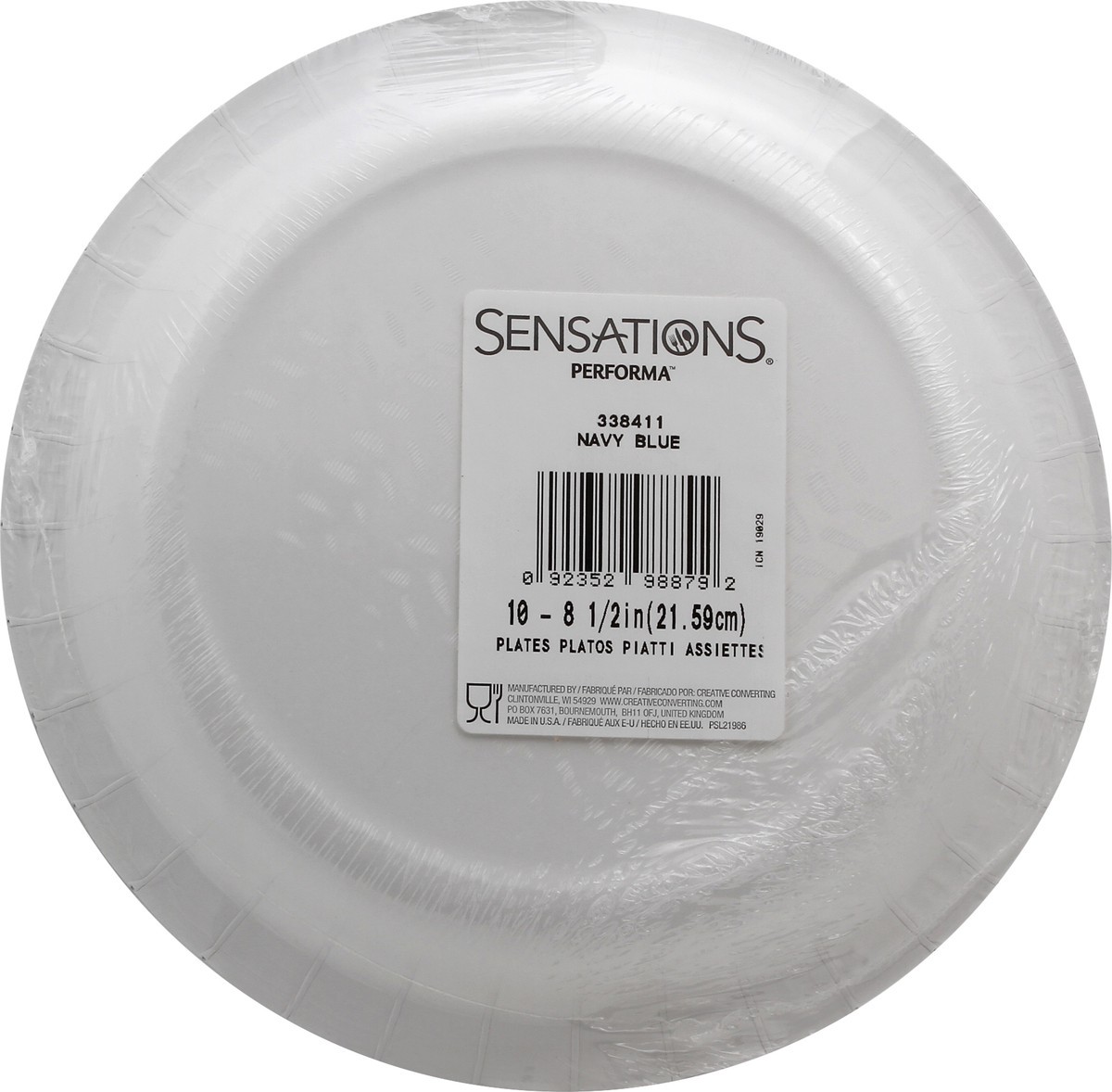 slide 3 of 6, Sensations Plates 10 ea, 10 ct