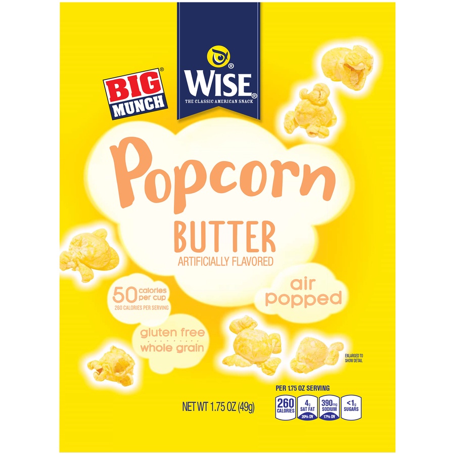 slide 1 of 6, Wise Big Munch Butter Popcorn, 1.75 oz