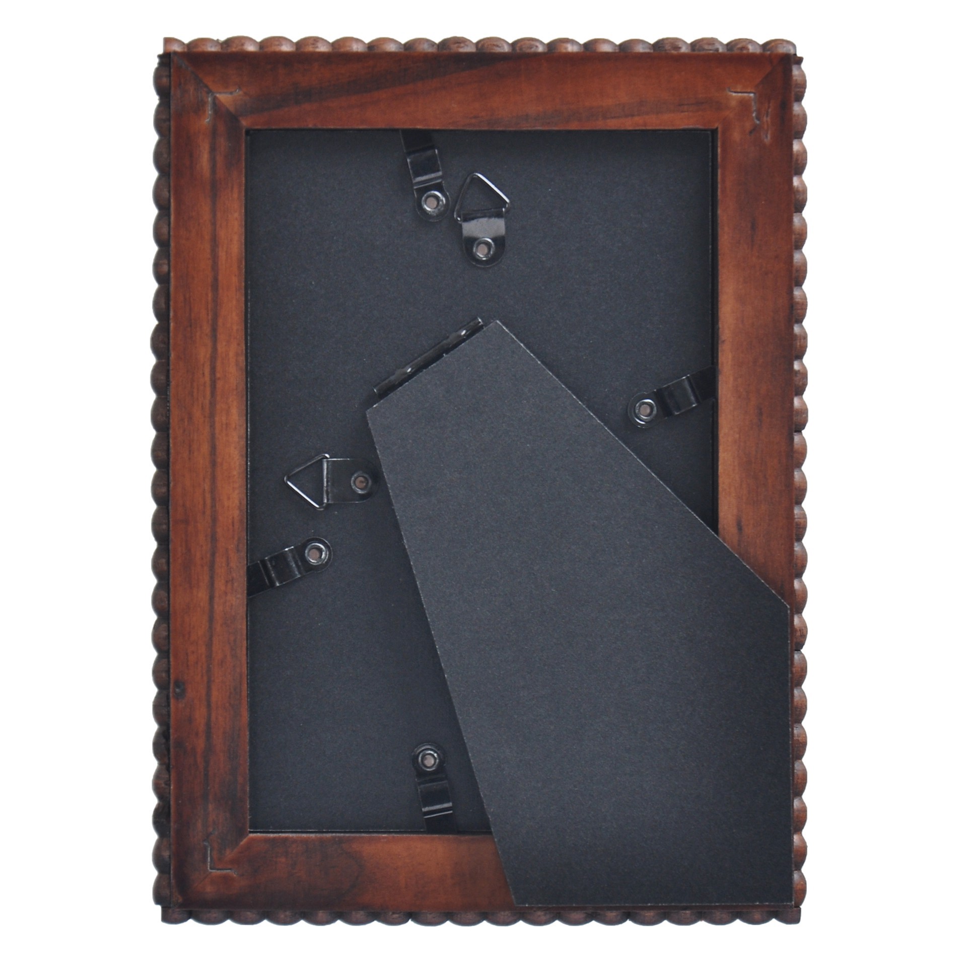 slide 3 of 6, Expressions Brown Beaded Edge Frame By Studio Decor, 4 in x 6 in