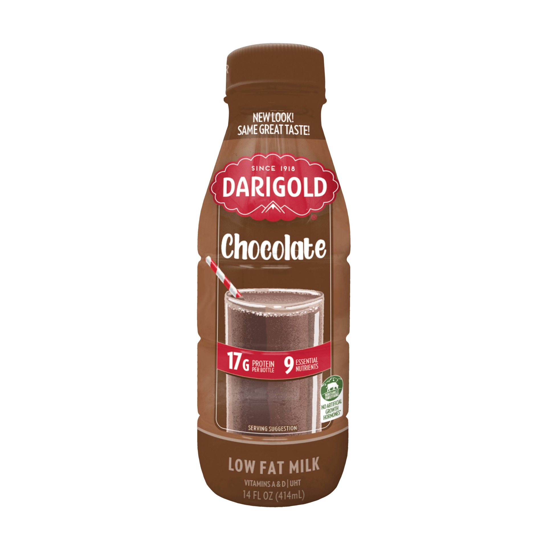 slide 1 of 1, Darigold 1% Chocolate Milk, 16 fl oz