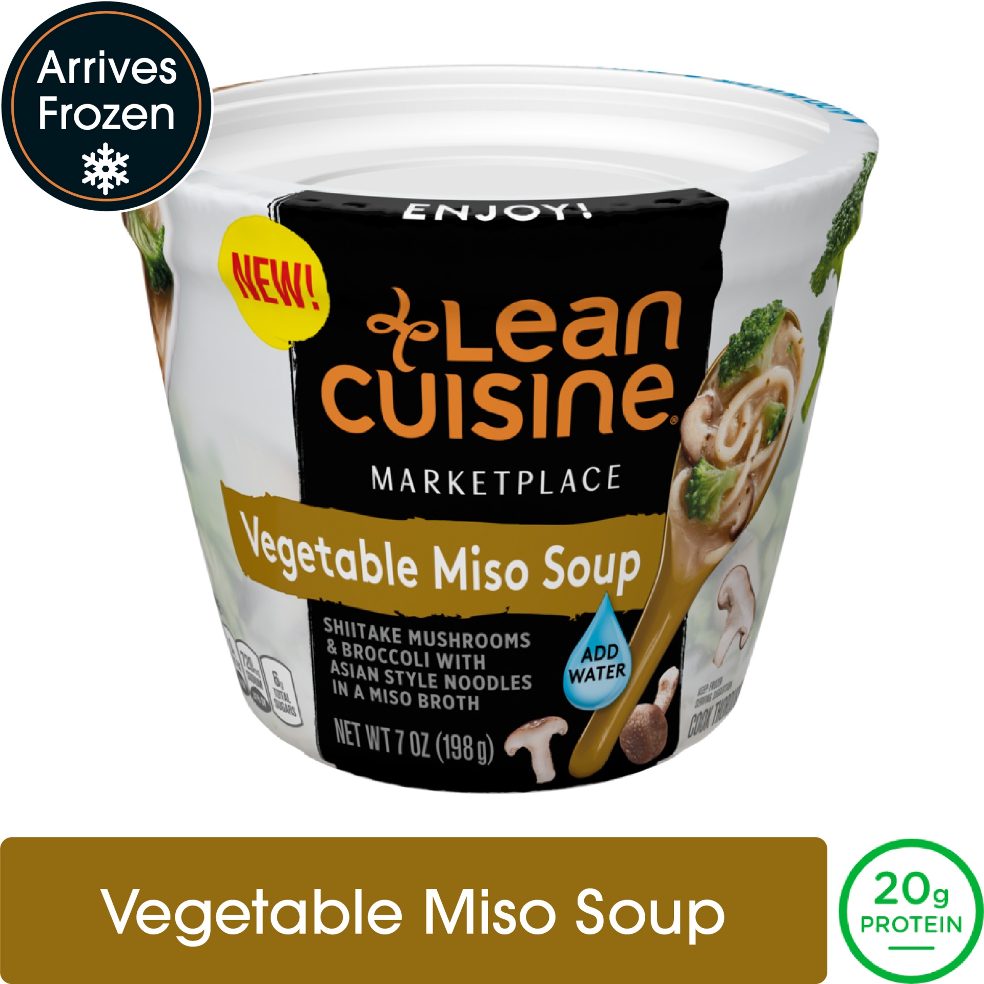 slide 1 of 5, Lean Cuisine Marketplace Vegetable Miso Soup, 7 oz