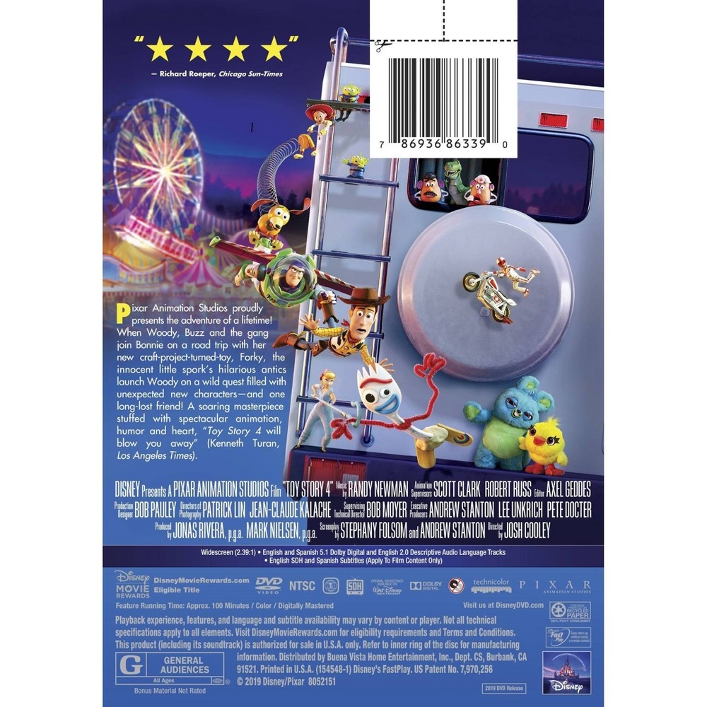 slide 2 of 2, Disney Toy Story 4 DVD, 1 ct