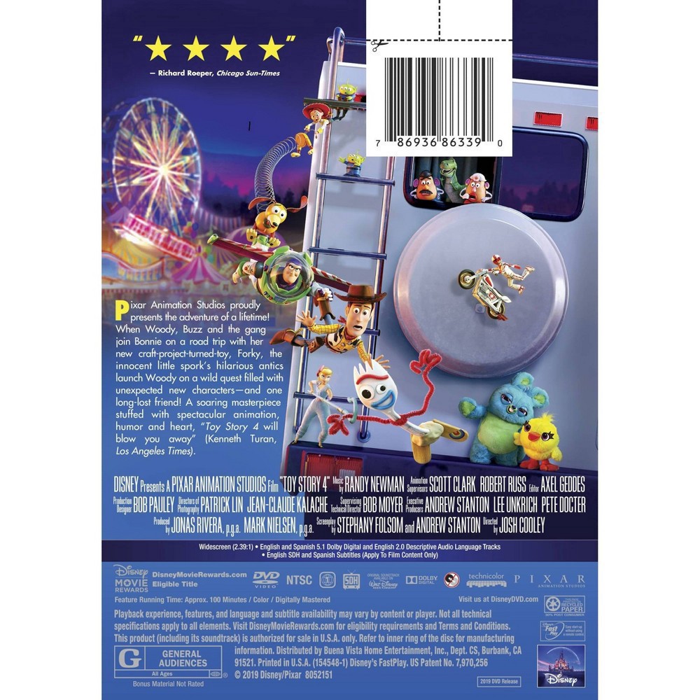 slide 2 of 3, Disney Toy Story 4 DVD, 1 ct