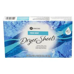 Se Grocers Fresh Scent Dryer Sheets 40 Count