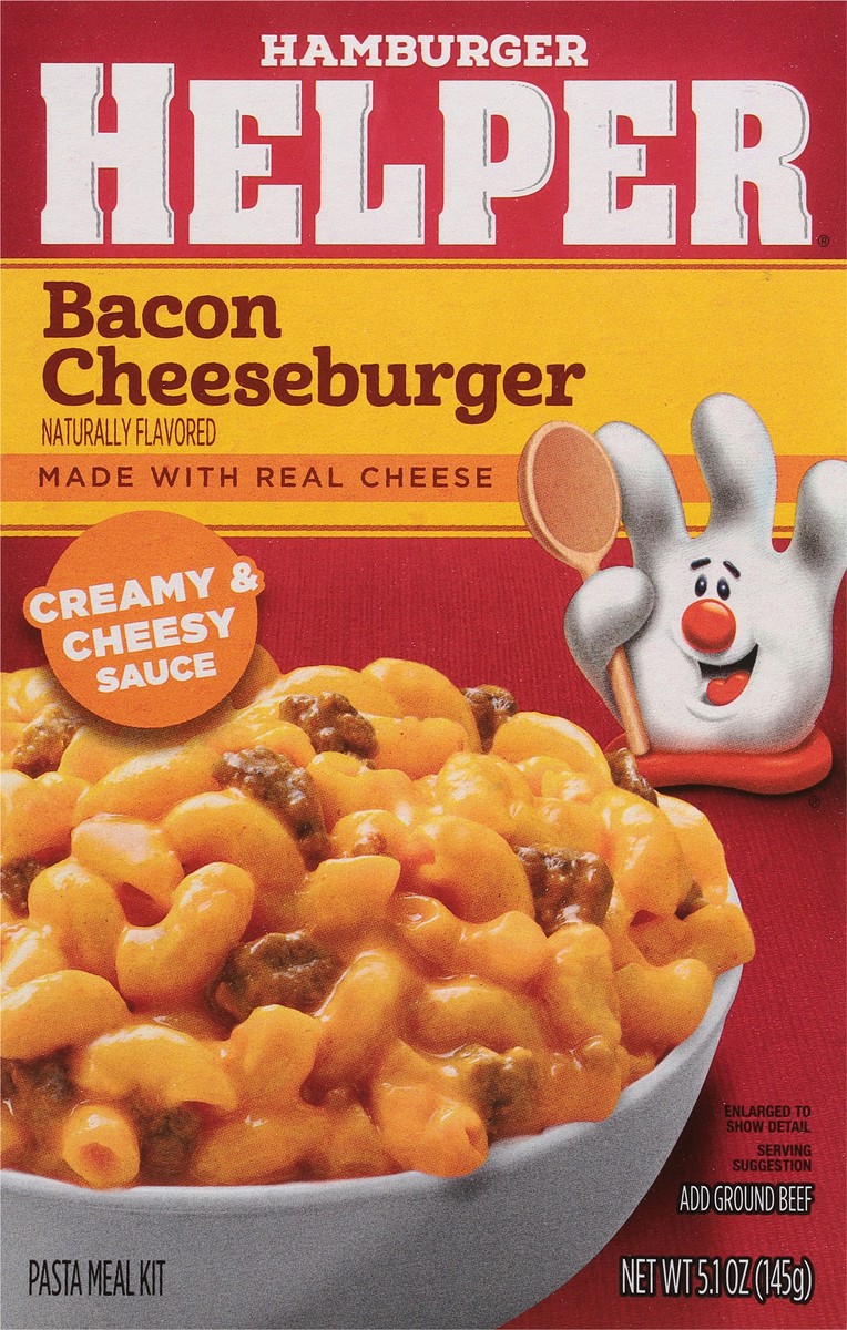 slide 4 of 13, Hamburger Helper Bacon Cheeseburger Pasta Meal Kit 5.1 oz, 5.1 oz