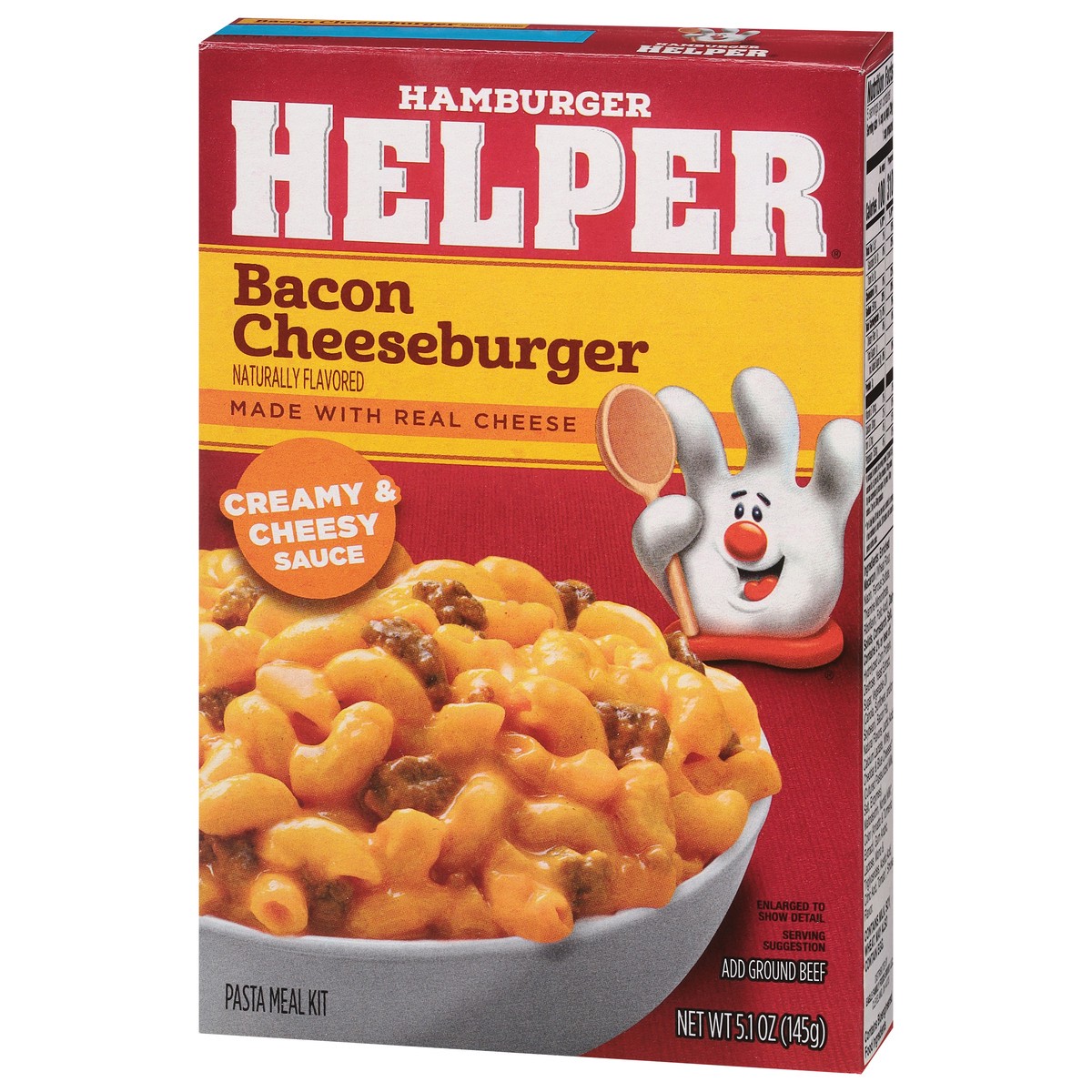 slide 11 of 13, Hamburger Helper Bacon Cheeseburger Pasta Meal Kit 5.1 oz, 5.1 oz