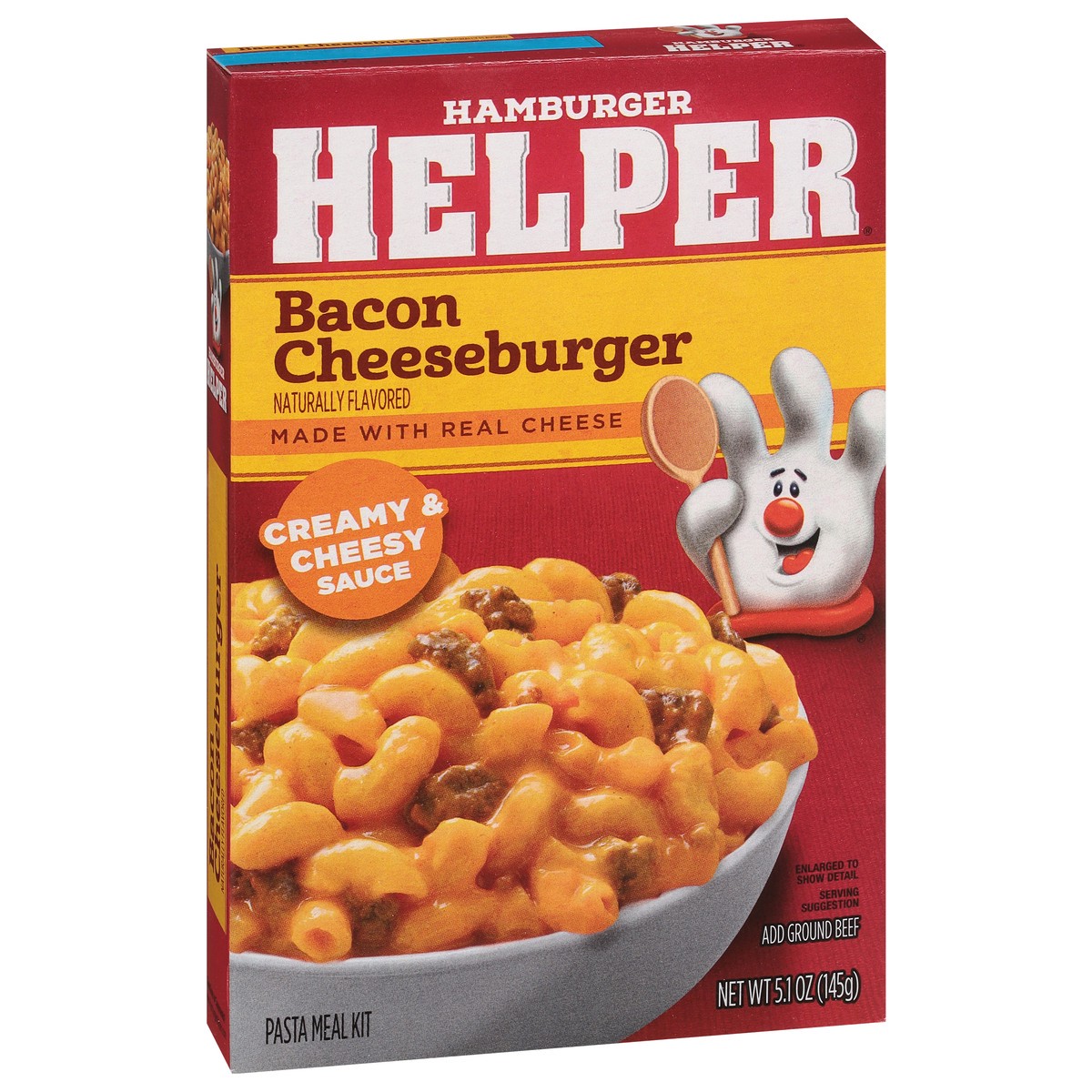 slide 12 of 13, Hamburger Helper Bacon Cheeseburger Pasta Meal Kit 5.1 oz, 5.1 oz