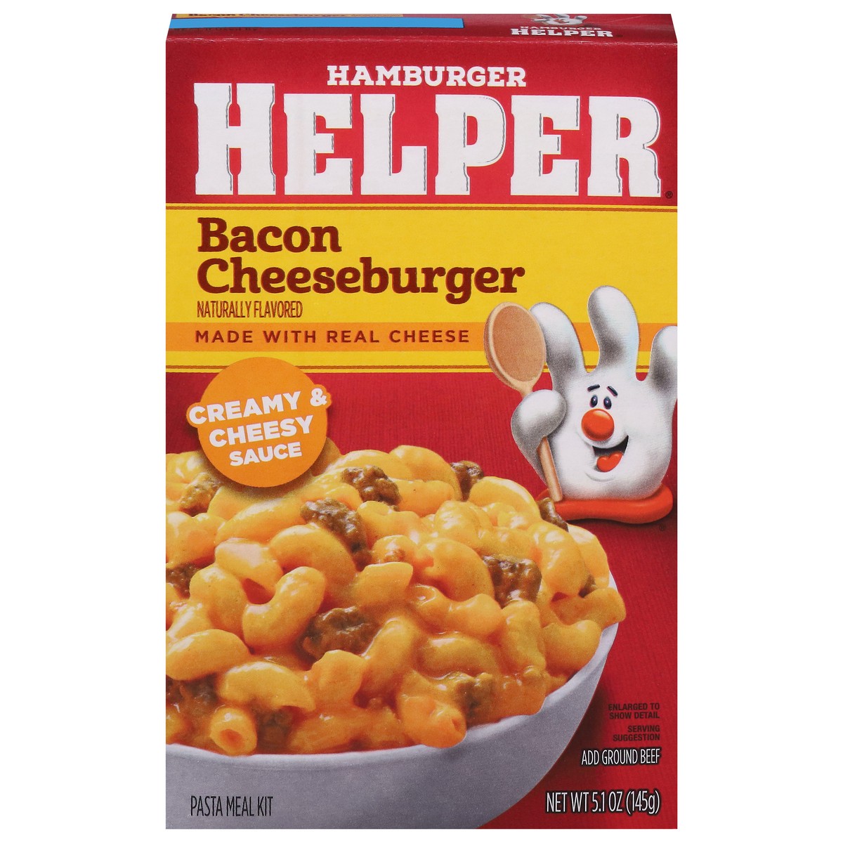 slide 1 of 13, Hamburger Helper Bacon Cheeseburger Pasta Meal Kit 5.1 oz, 5.1 oz
