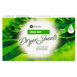 Se Grocers Original Scent Dryer Sheets 40 Count