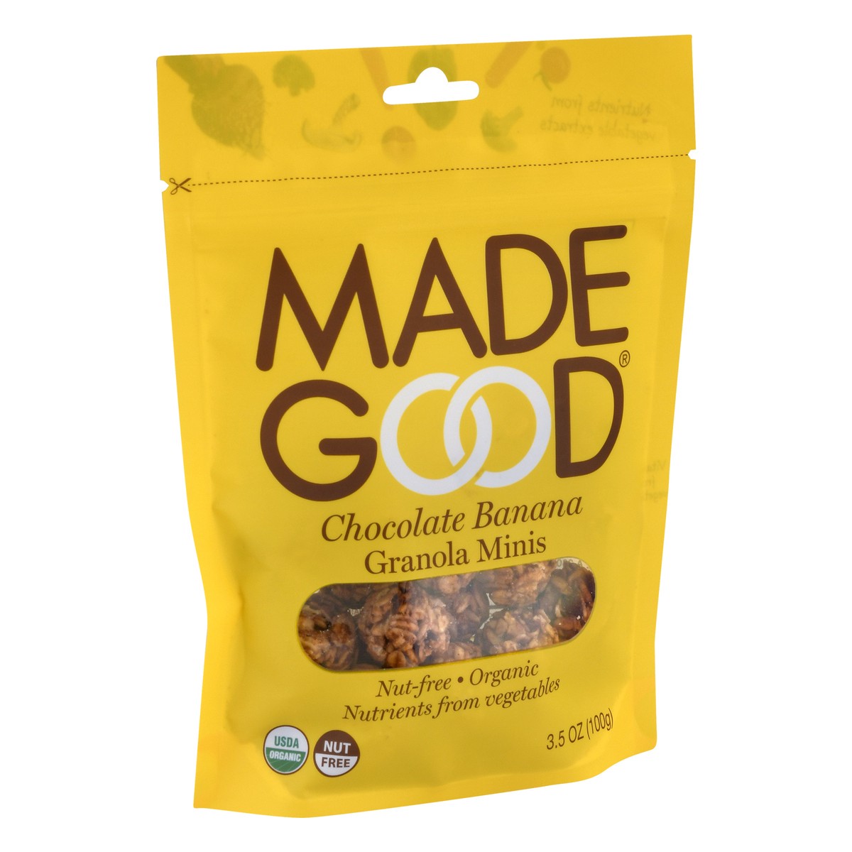 slide 8 of 9, MadeGood Chocolate Banana Granola Minis, 3.5 oz