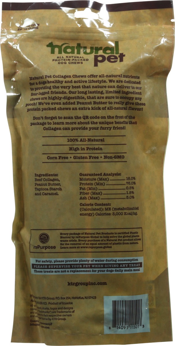 slide 8 of 9, Natural Pet Collagen Rolls Peanut Butter Flavor Dog Chews 2 ea, 2 ct