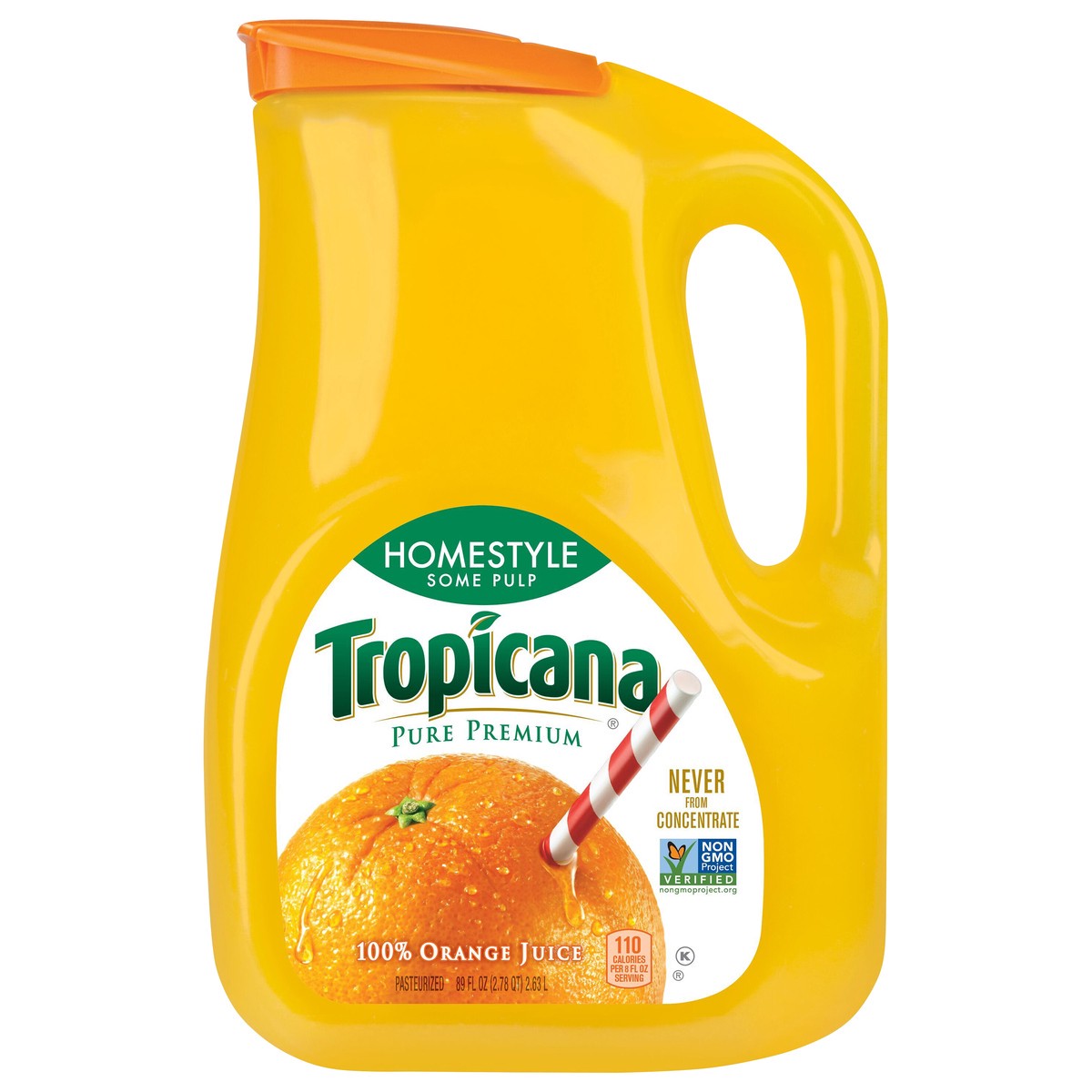 slide 1 of 10, Tropicana Pure Premium 100% Orange Juice 89 Fl Oz, 89 fl oz