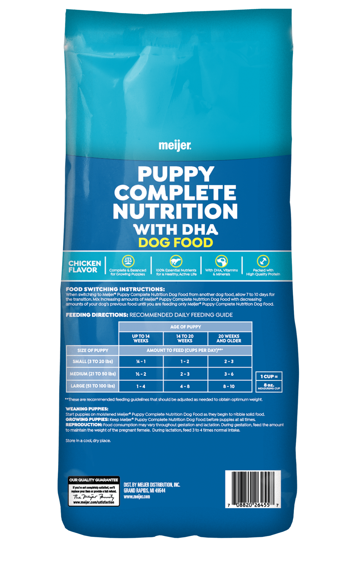 slide 5 of 5, Meijer Dry Puppy Food, Complete Nutrition with DHA, 4.4 lb