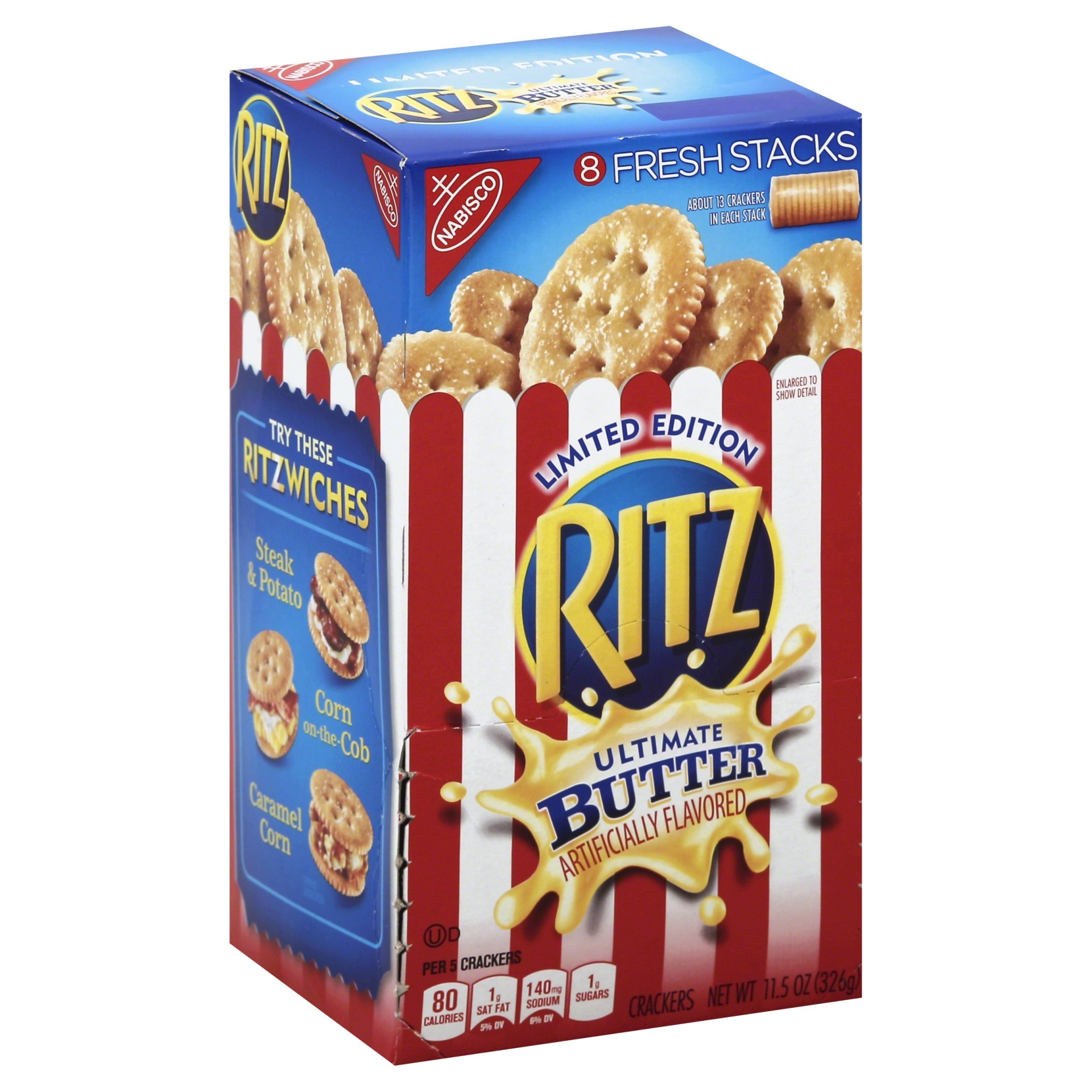 slide 1 of 8, Ritz Freshstack Ultimate Butter Crackers, 11.8 oz