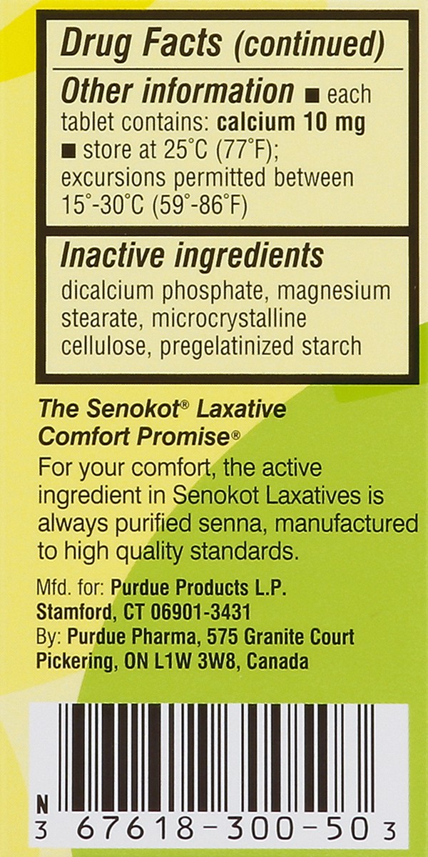 slide 3 of 7, Senokot Regular Strength Senna Laxative Tablets Constipation Relief for Adults, 100 count, 50 ct