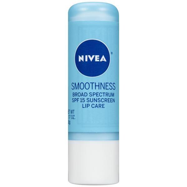 slide 1 of 5, Nivea Nivea Smoothness Broad Spectrum Spf 15 Sunscreen Lip Care, 0.17 oz