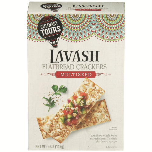 slide 1 of 1, Culinary Tours Multiseed Lavash Flatbread Cracker, 5 oz