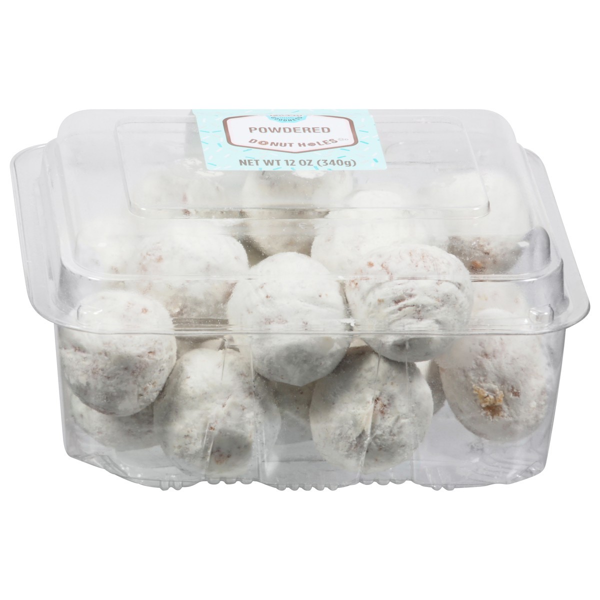 slide 1 of 3, Bakery Fresh Goodness Powdered Donut Holes 12 oz, 12 oz