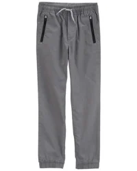 Oshkosh Kid Canvas Drawstring Joggers Grey 6