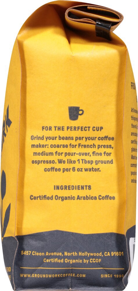 slide 4 of 4, Groundwork Black Magic Medium Roast Organic Whole Bean Coffee - 12 oz, 12 oz