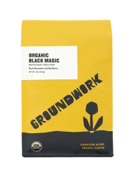 Groundwork Black Magic Medium Roast Organic Whole Bean Coffee - 12 oz