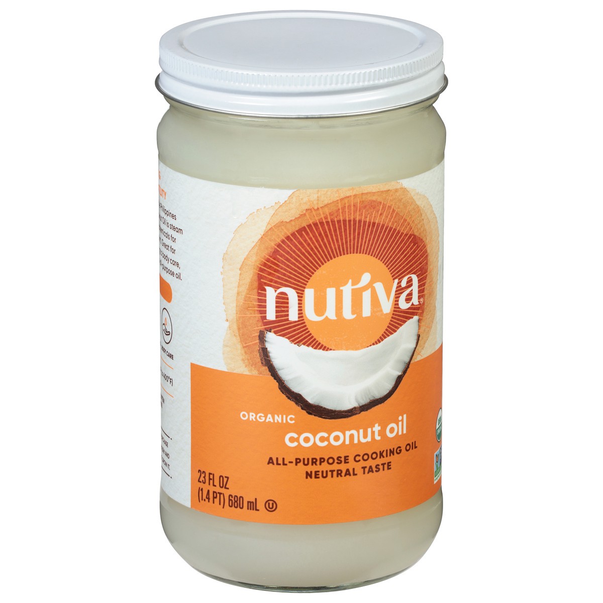 slide 2 of 9, Nutiva Refined Cocnut Oil, 23 fl oz