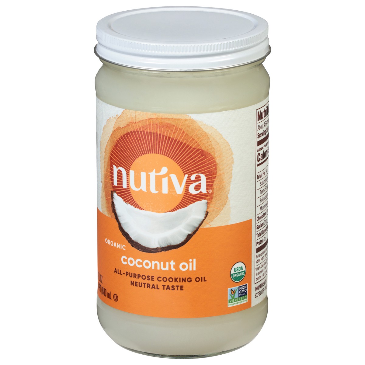 slide 3 of 9, Nutiva Refined Cocnut Oil, 23 fl oz